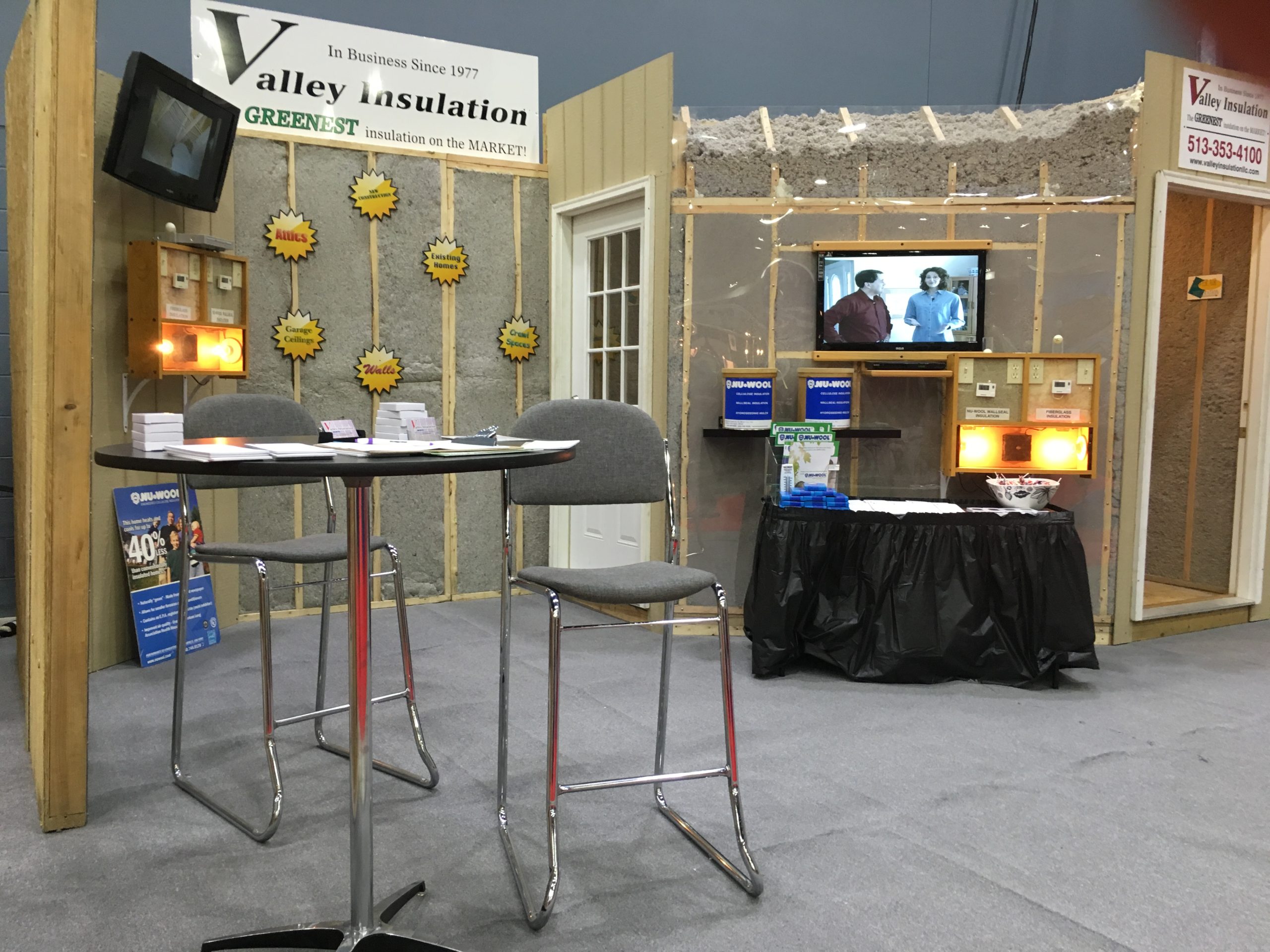 Valley Insulation Display at a Home Show 2016