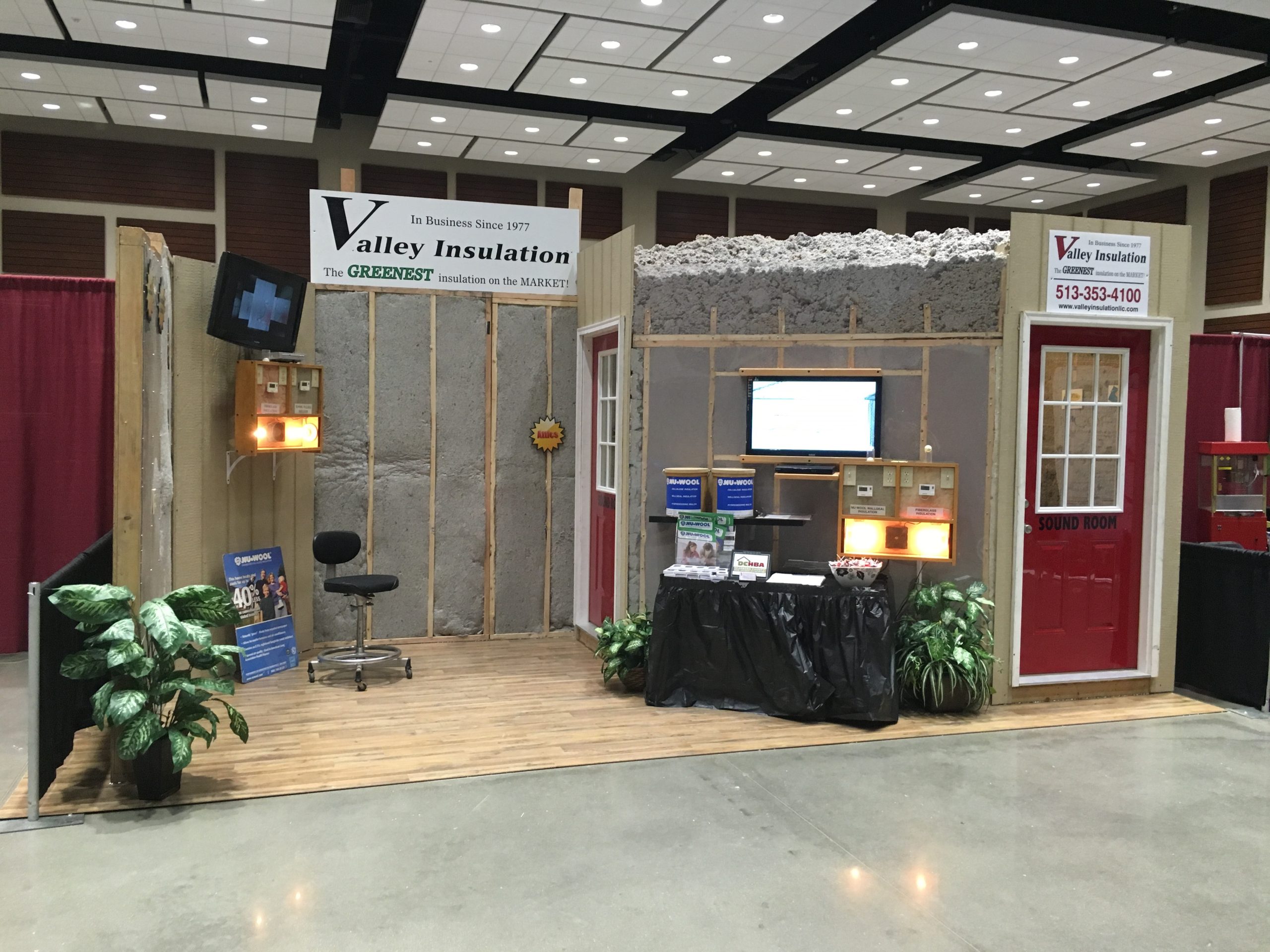 Valley Insulation Booth at an Industry Showcase Event for home builders