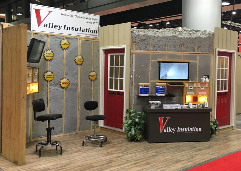 Valley Insulation display at an industry event