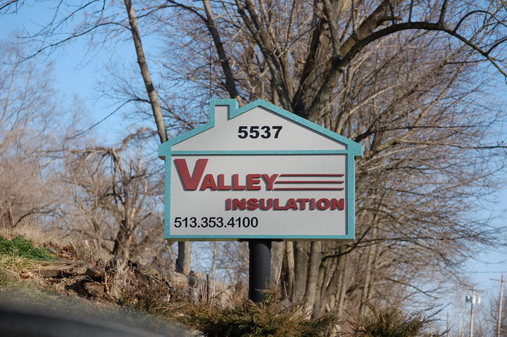 Valley Insulation Sign