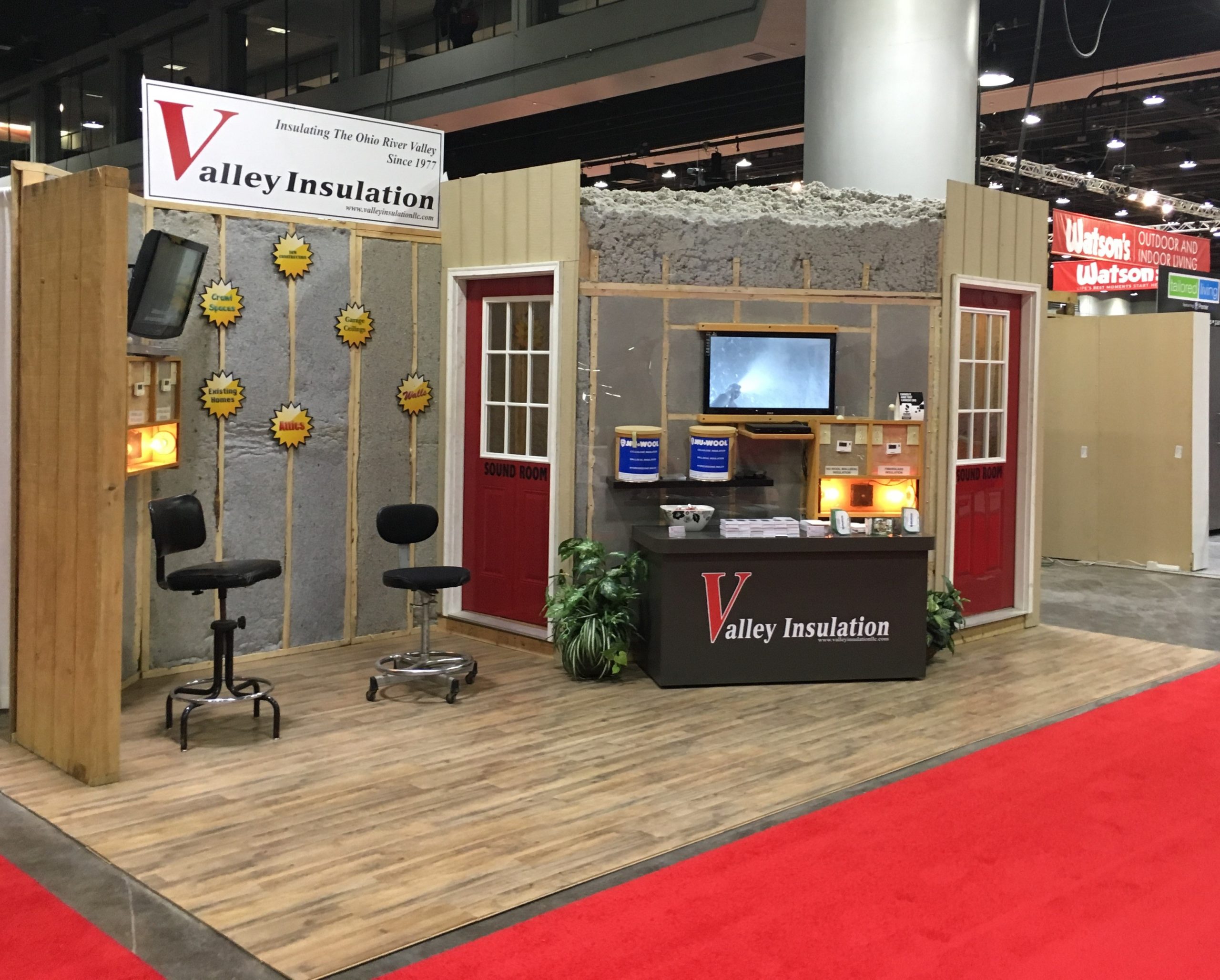 Valley Insulation Display at a Homebuilders Event