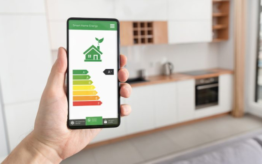 App looking at a house to look at an energy audit