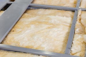 Close-up of industrial insulation